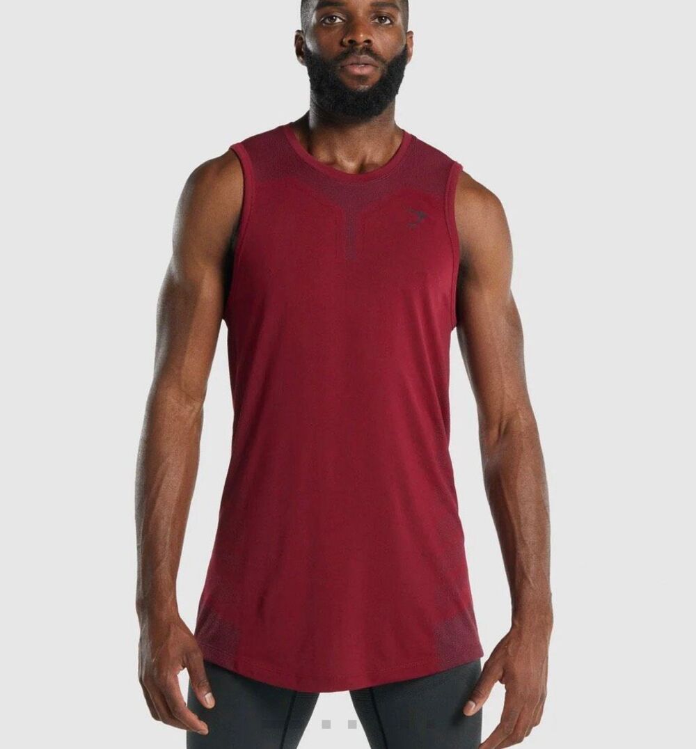 Gymshark 315 Tank in burgundy - L